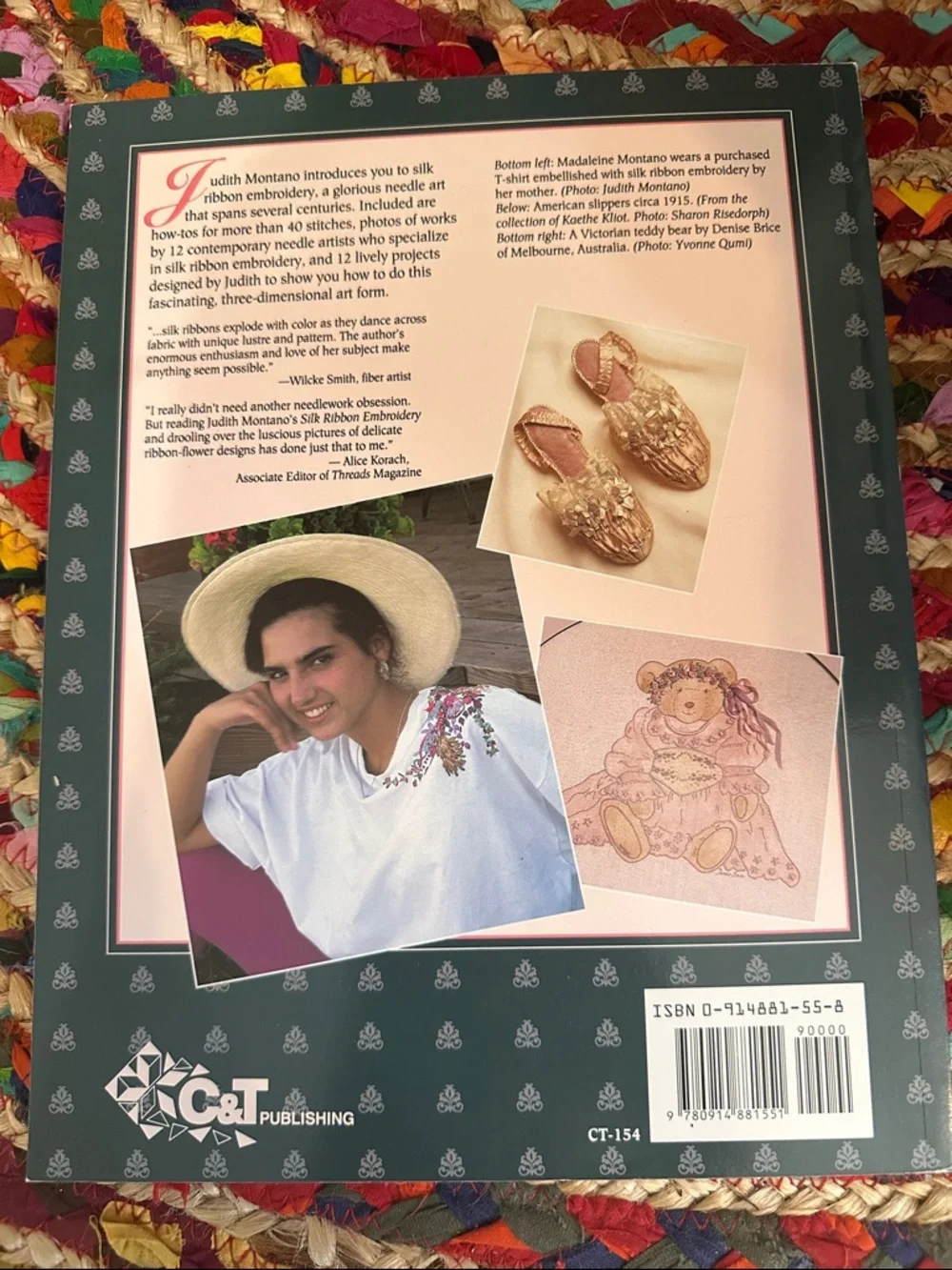 The Art of Silk Ribbon Embroidery Judith Baker Montano HC Needlework Book